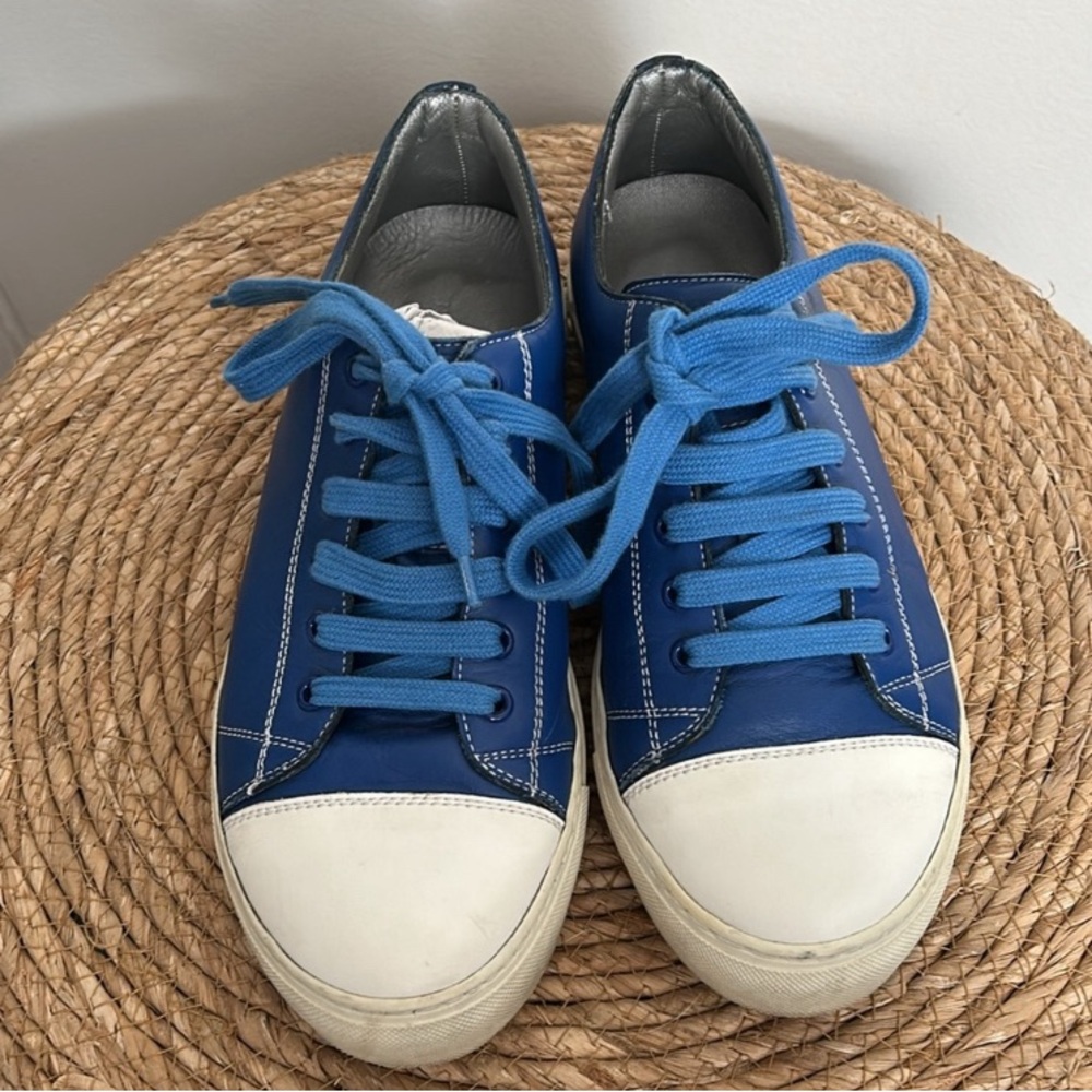 Marc Jacobs Leather Low top trainers blue size 8